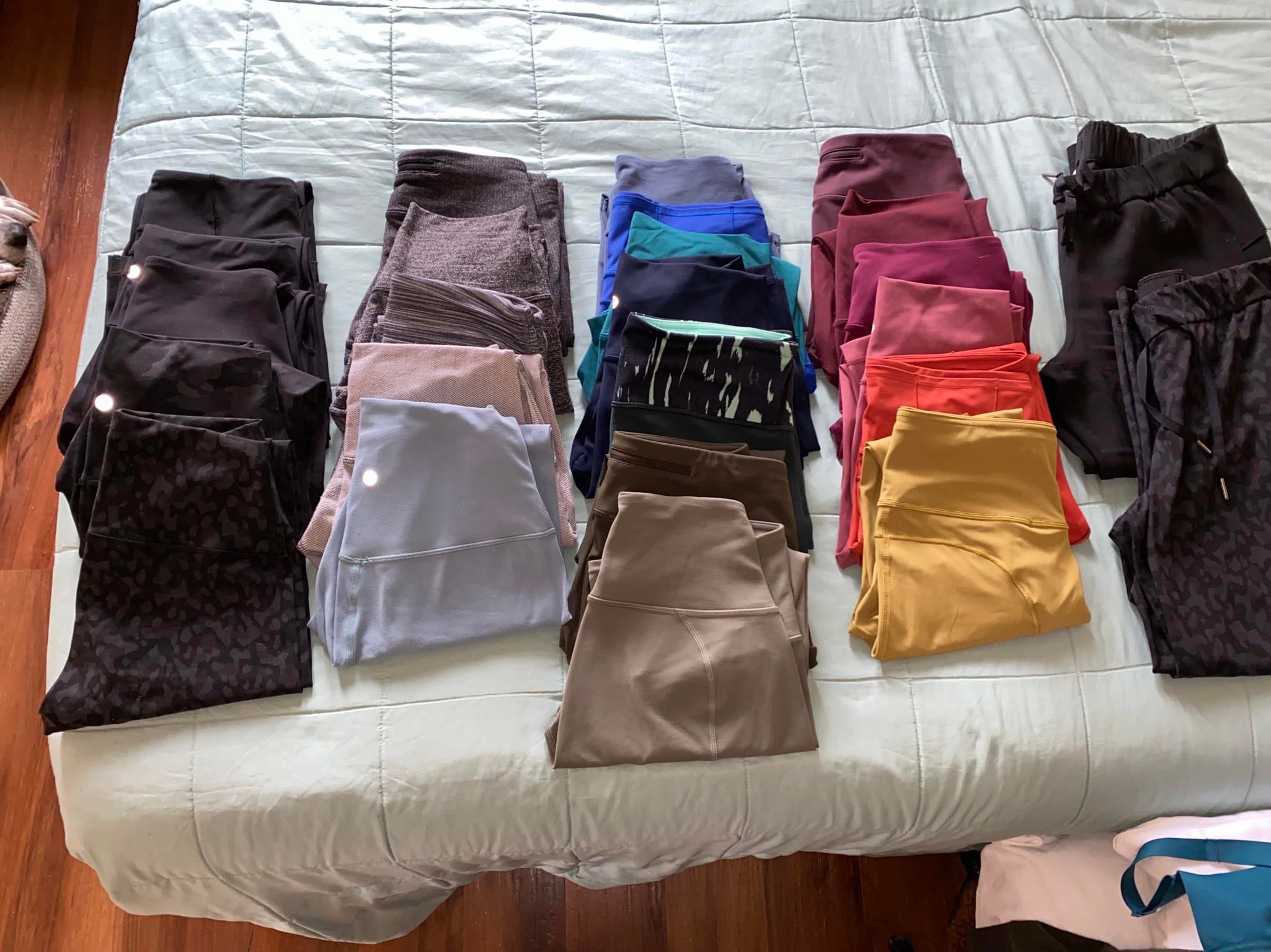 Clothes on a bed