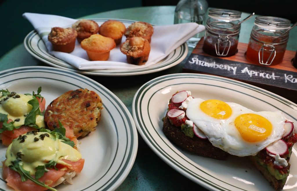 A bunch of food on a plate