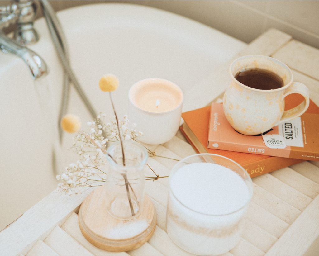 A cup of coffee on a table