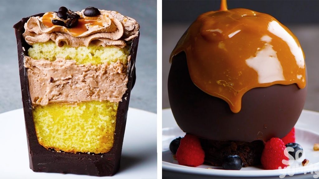 A piece of chocolate cake on a table