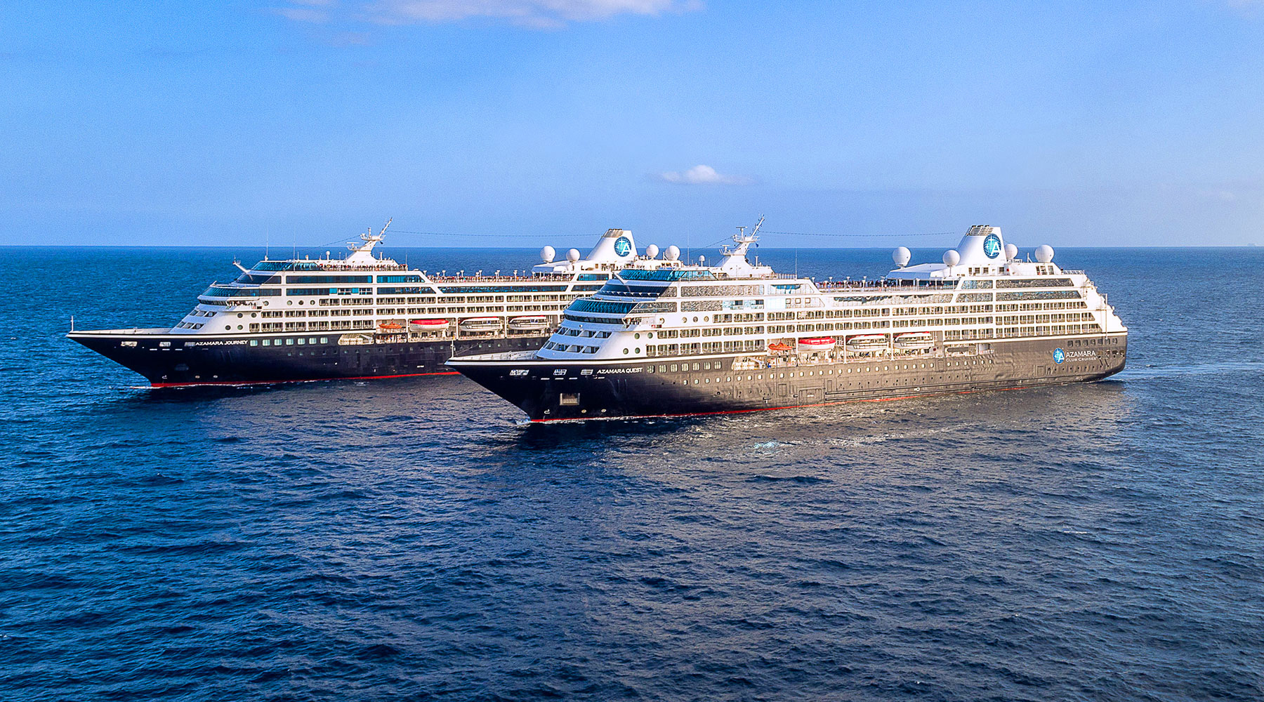 A large ship in the water
